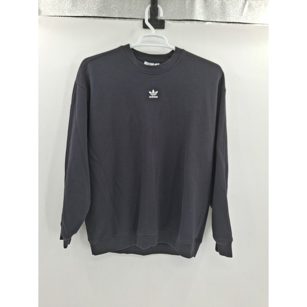 Adidas Essentials Womens Fleece Long Oversized Crew Sweatshirt Large